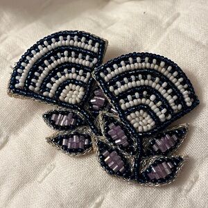 Beth Ladd Elegant Beaded Earrings-Tulips